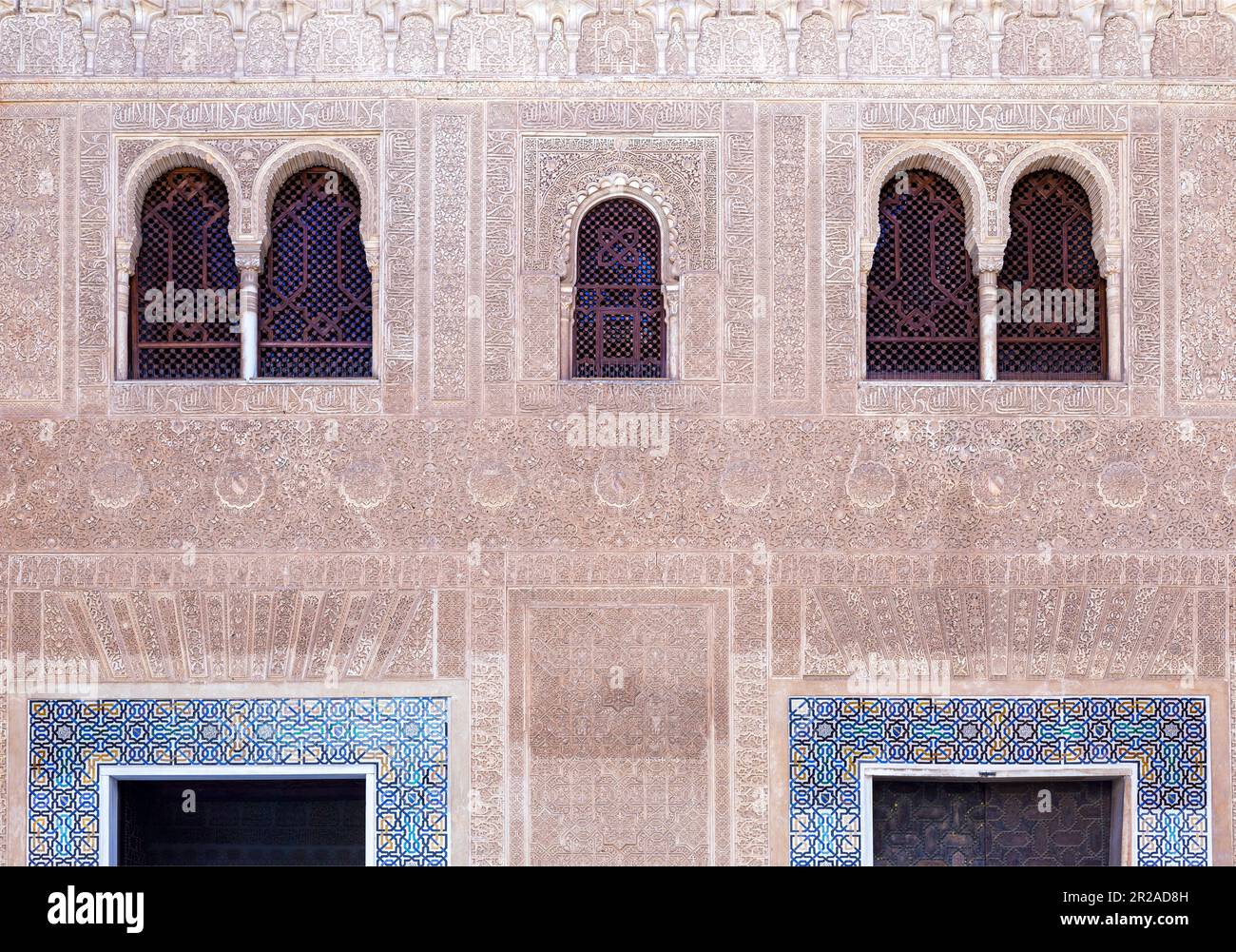 Spanien, Andalusien, Granada, Alhambra, Generallife, Sommerpalast, Innenarchitektur, maurischer Einfluss Stockfoto