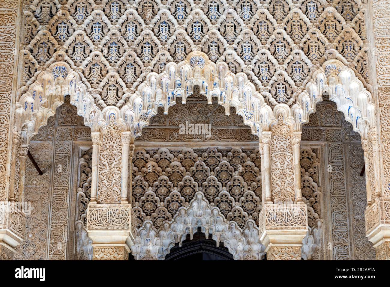Spanien, Andalusien, Granada, Generallife, Sommerpalast, Innenarchitektur, maurischer Einfluss Stockfoto