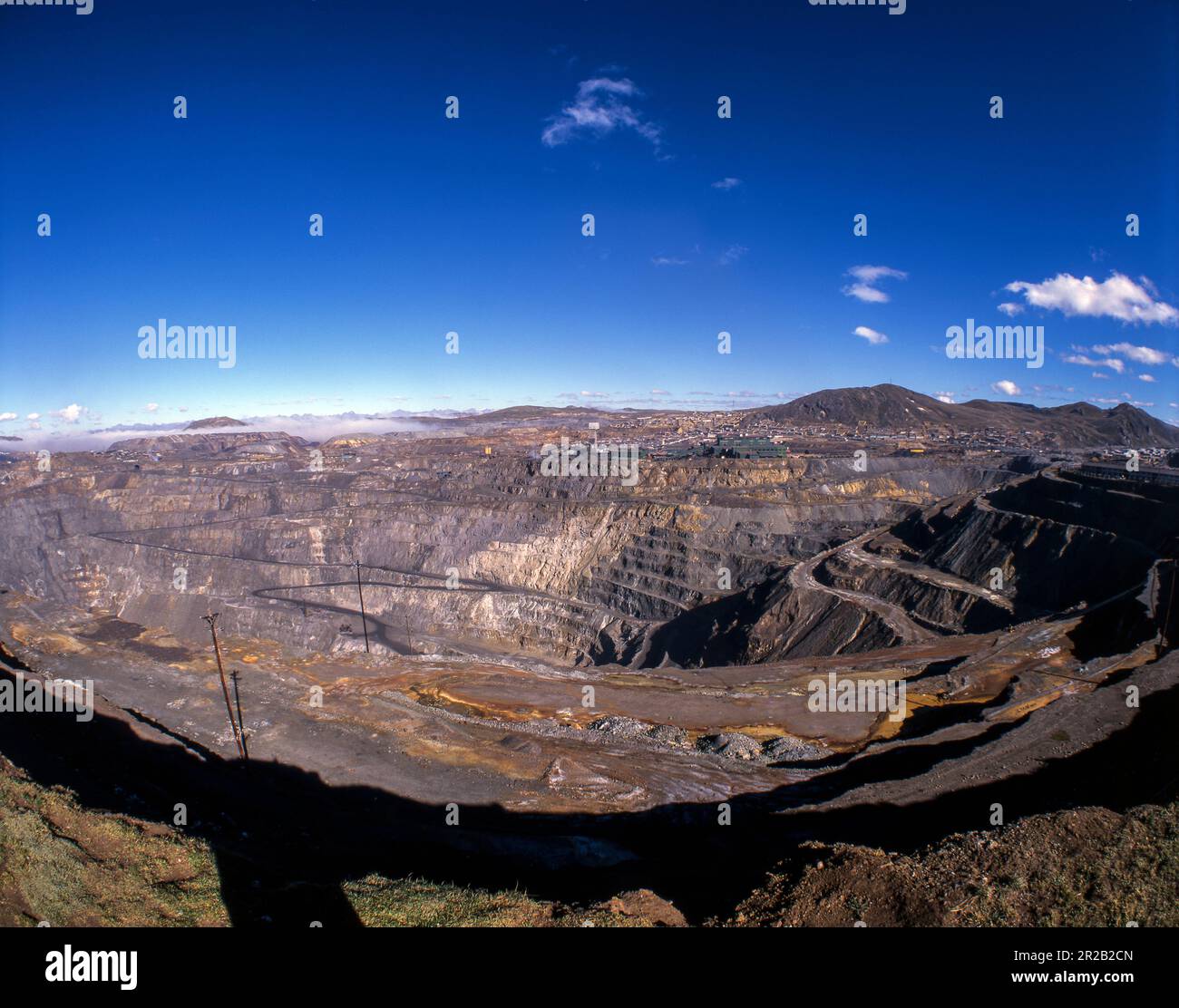 Cerro de Pasco, Perú. Stockfoto