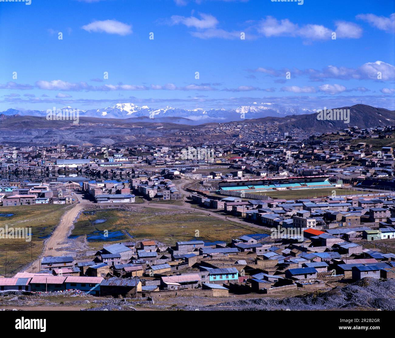 Cerro de Pasco, Perú. Stockfoto