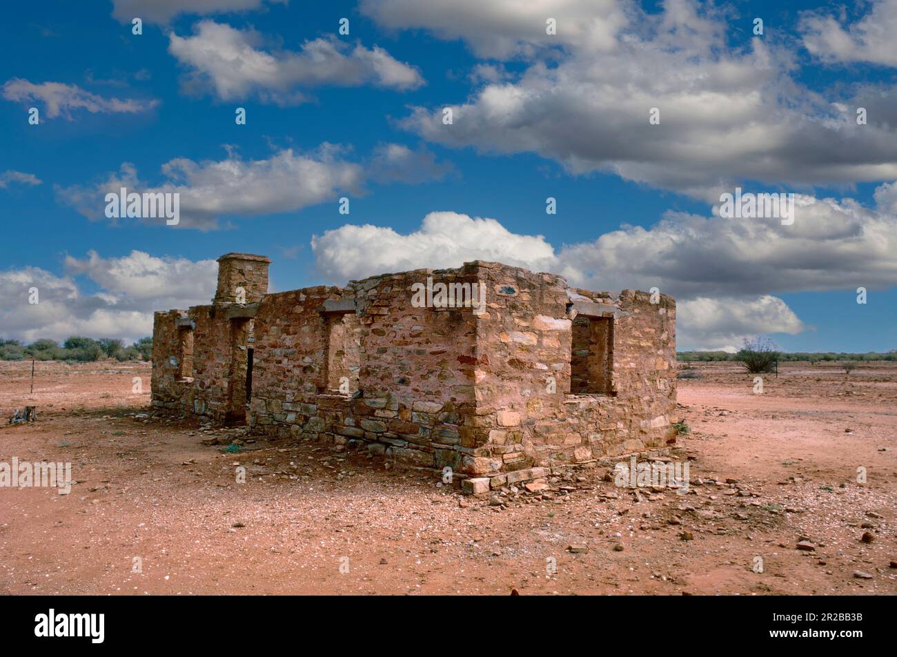 Ruinen des Glen Maggie Homestead (1918), Ryan Wells, Northern Territory, Australien Stockfoto