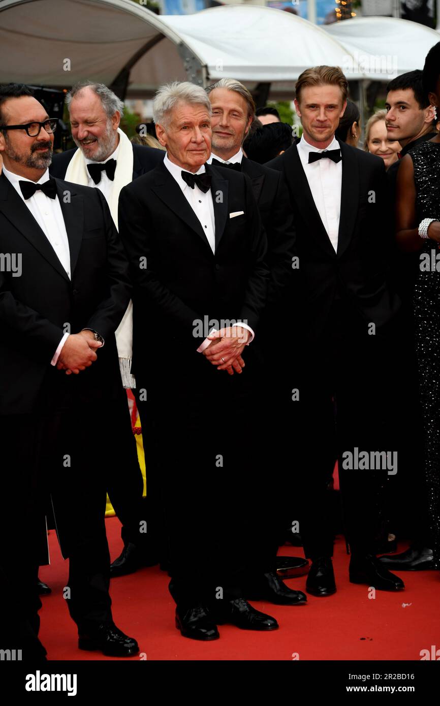 Cannes, Frankreich. 18. Mai 2023. 76. Cannes Film Festival 2023, Abend 3 - Roter Teppich „Indiana Jones and the Dial of Destiny“ abgebildet: The Cast Credit: Independent Photo Agency/Alamy Live News Stockfoto