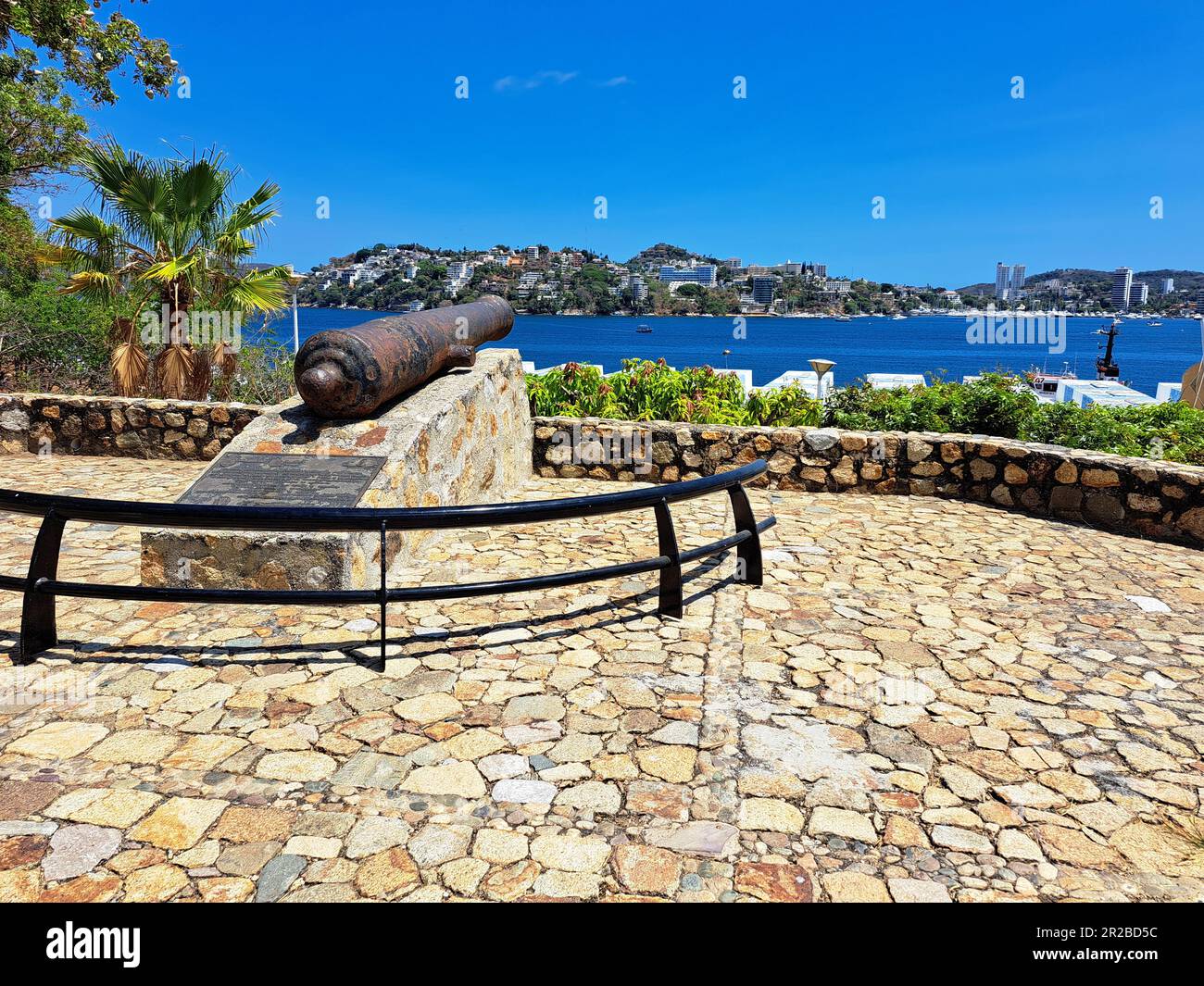 Acapulco, Guerrero, Mexiko - April 28 2023: Fort San Diego ist eine Seezunge, die vor Piraten und der Unabhängigkeit geschützt ist Stockfoto