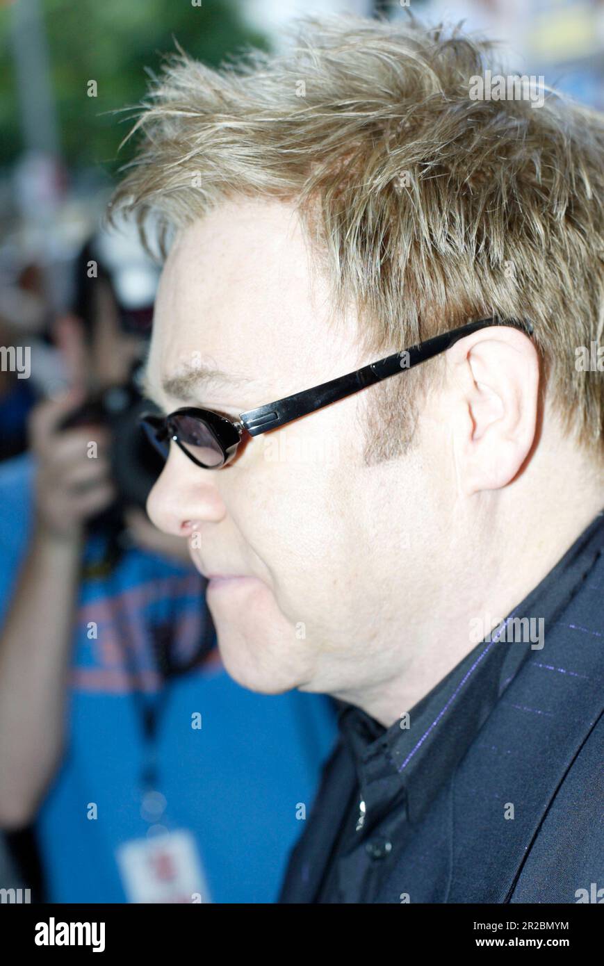 Elton John im Billy Elliott die musikalische Premiere in Sydney im Capitol Theatre. Sydney, Australien. 13.12.07. Stockfoto