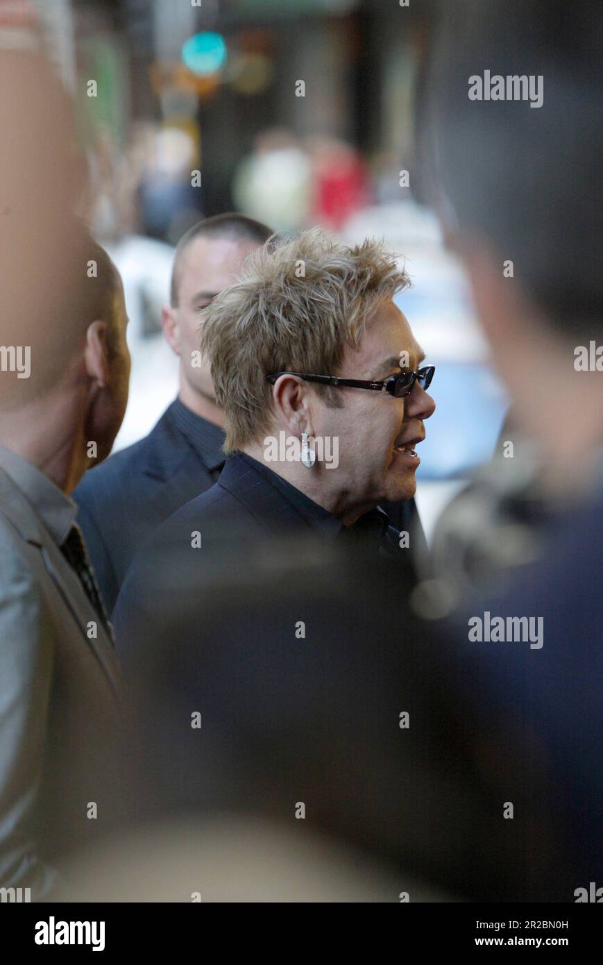 Elton John im Billy Elliott die musikalische Premiere in Sydney im Capitol Theatre. Sydney, Australien. 13.12.07. Stockfoto