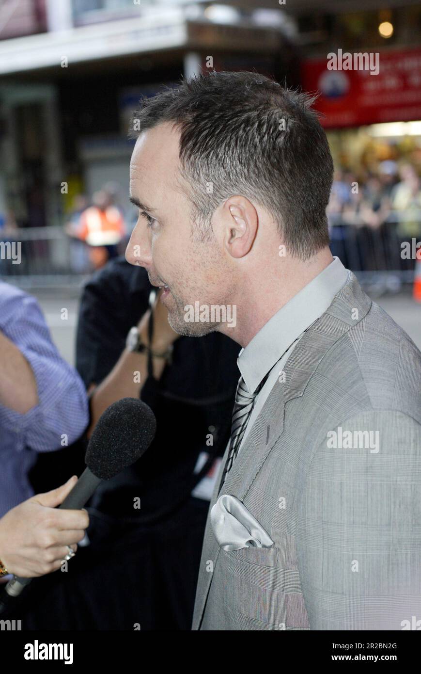 David wird im Billy Elliott, der musikalischen Premiere in Sydney im Capitol Theatre, zur Verfügung gestellt. Sydney, Australien. 13.12.07. Stockfoto