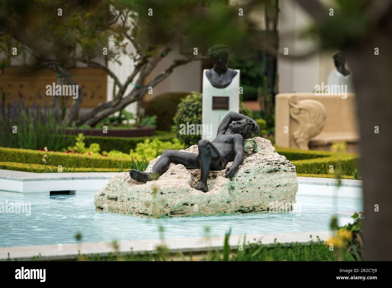 Getty Villa Museum griechische und römische Antiquitäten in einem nachgebauten römischen Landhaus Stockfoto