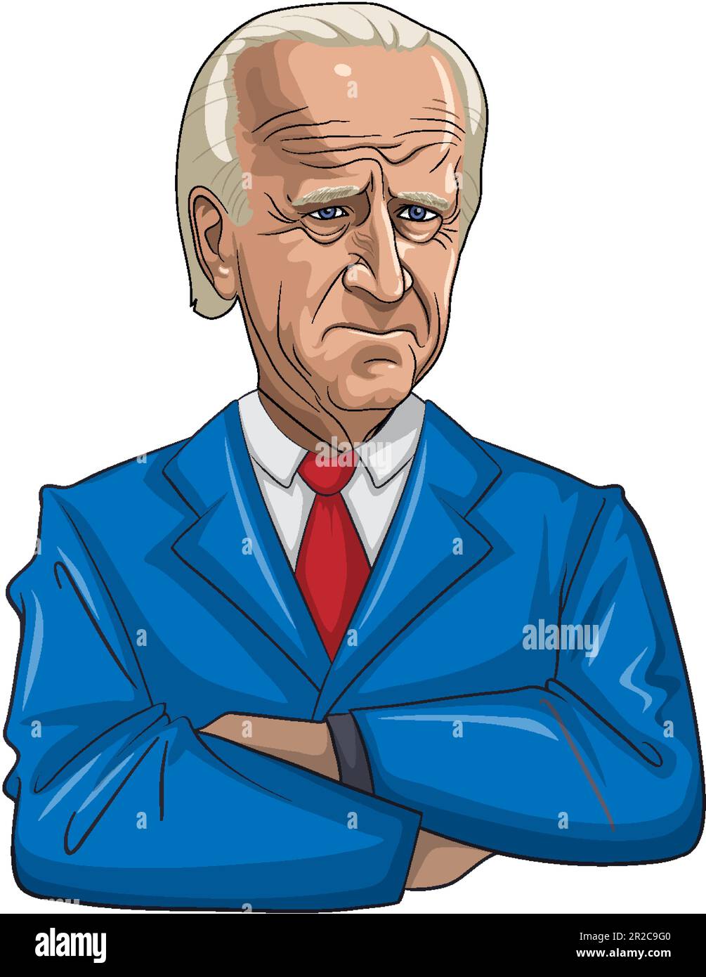 Joe Biden in formeller Kleidung Stock Vektor