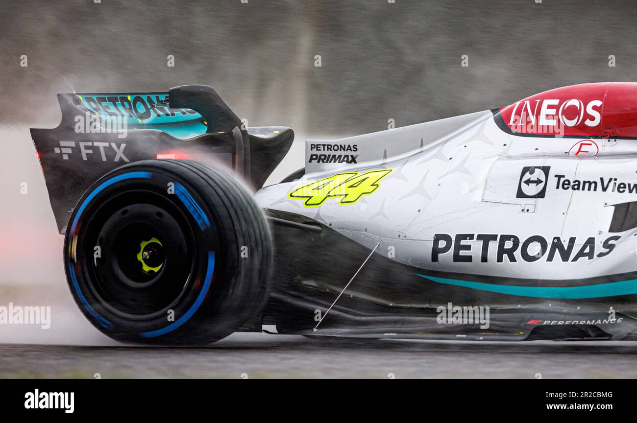 SUZUKA, JAPAN, Suzuka Circuit, 9. Oktober: Lewis Hamilton (GBR) des  Mercedes-Teams während des japanischen Formel-1-Grand Prix Stockfotografie  - Alamy
