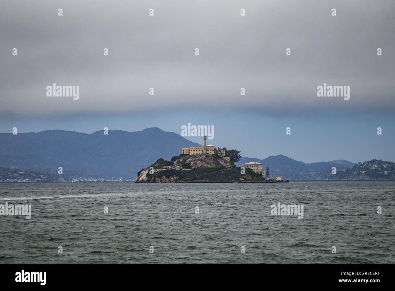 Touristen nach Alcatraz Stockfoto
