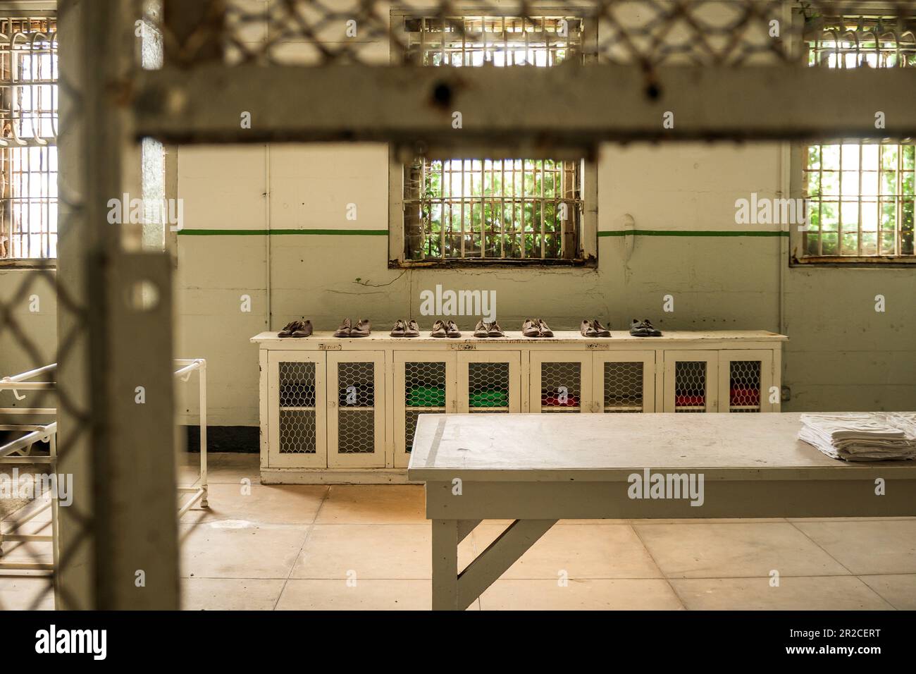 Touristen nach Alcatraz Stockfoto