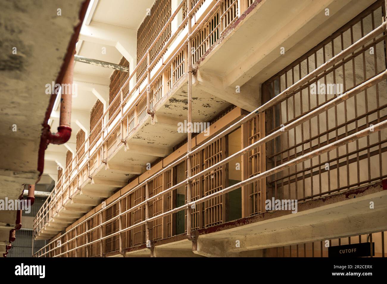 Touristen nach Alcatraz Stockfoto