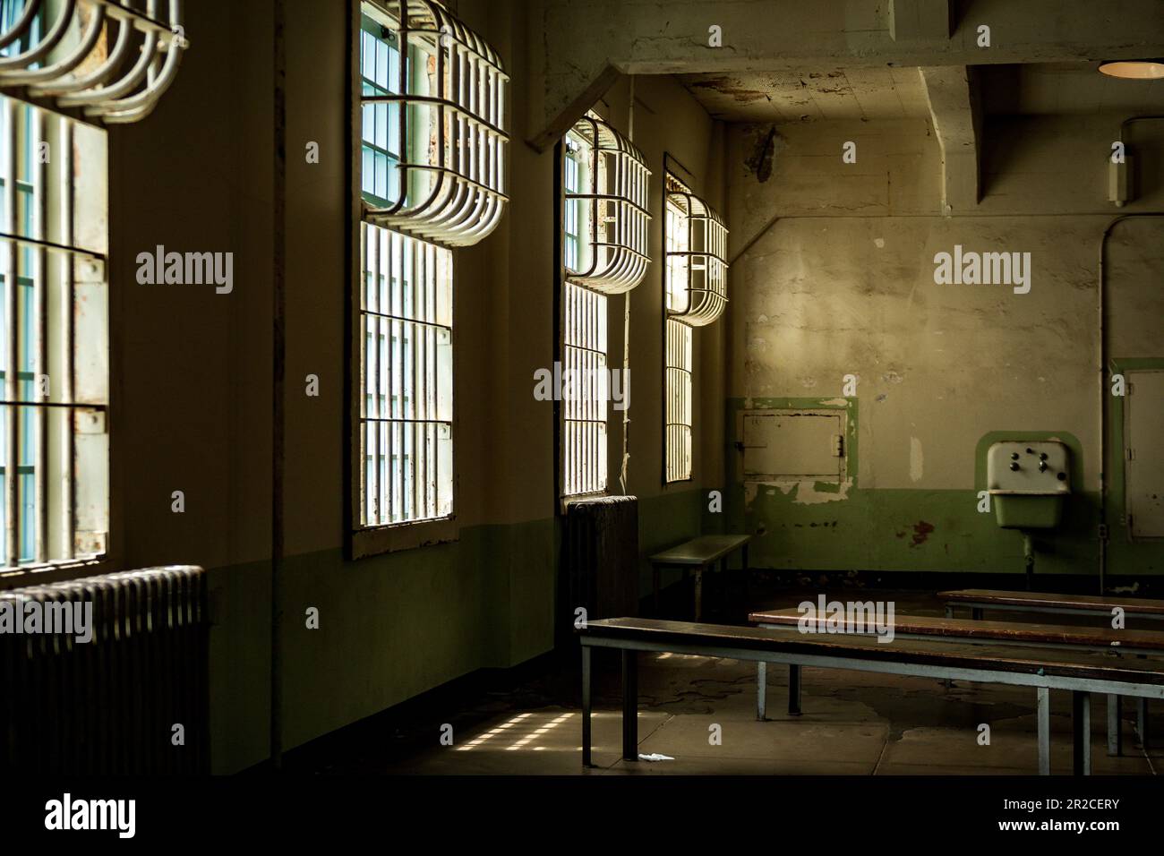 Touristen nach Alcatraz Stockfoto