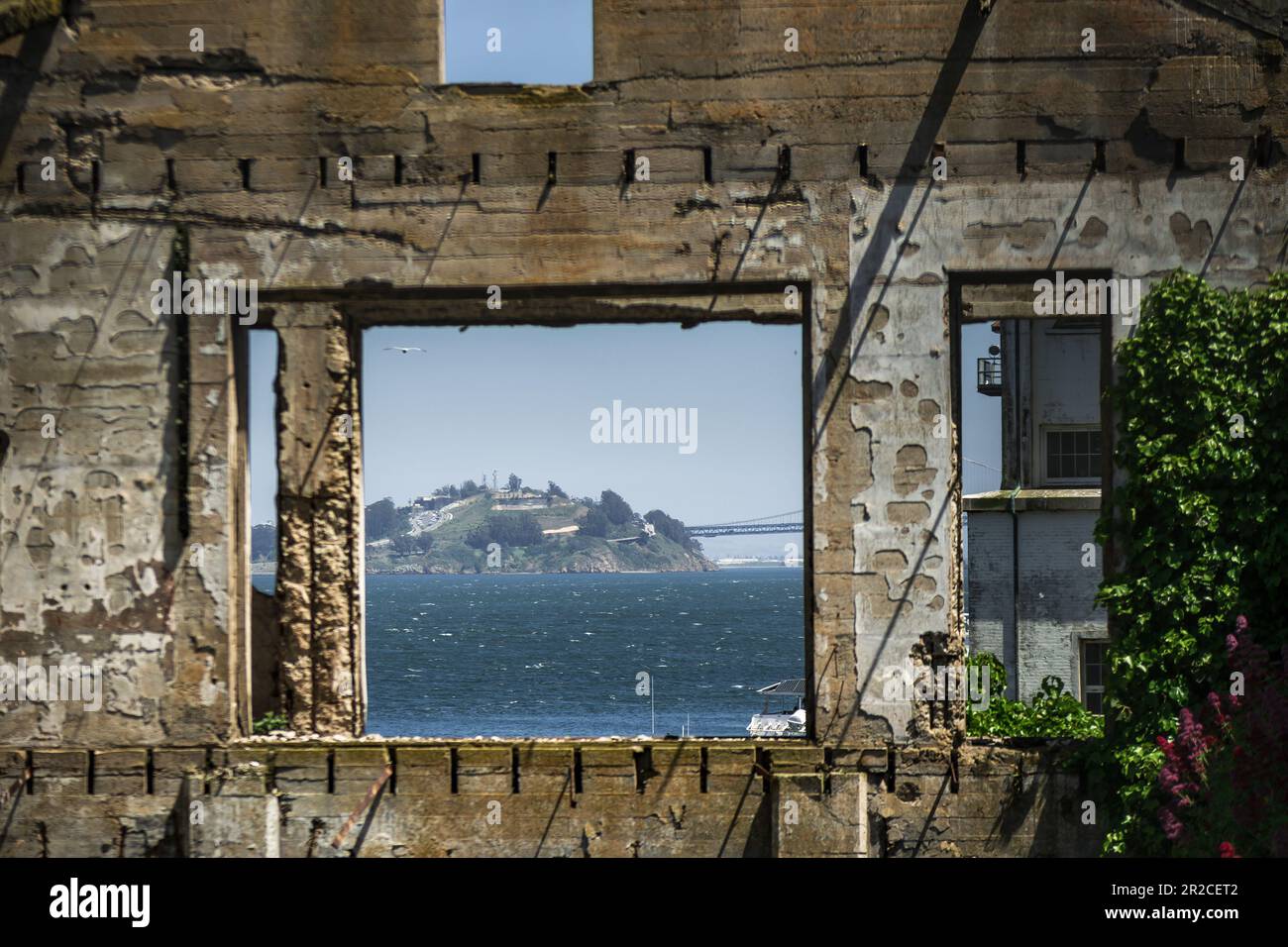 Touristen nach Alcatraz Stockfoto