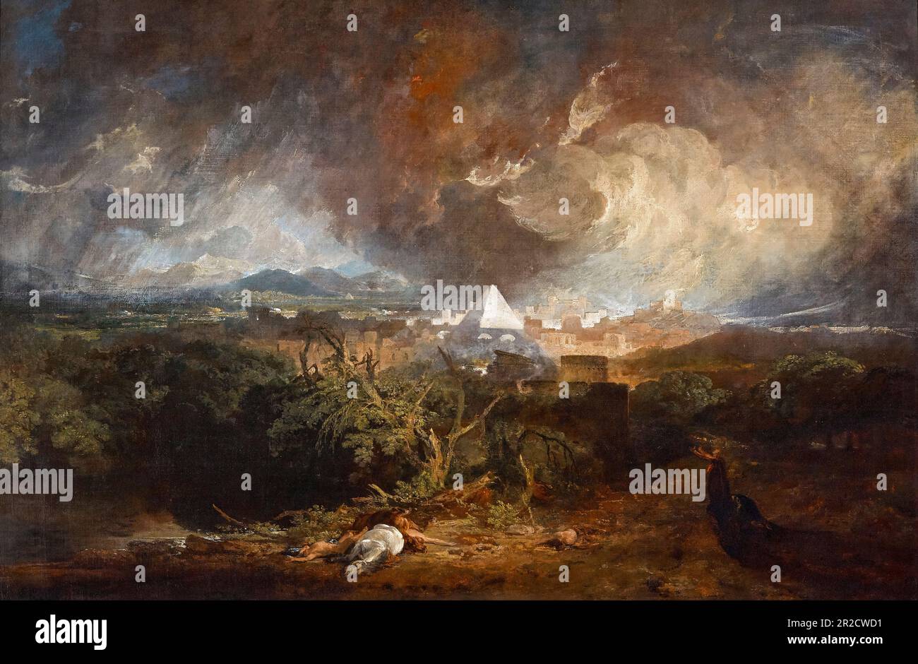 JMW Turner, die fünfte Pest Ägyptens, 1800 gemalt Stockfoto