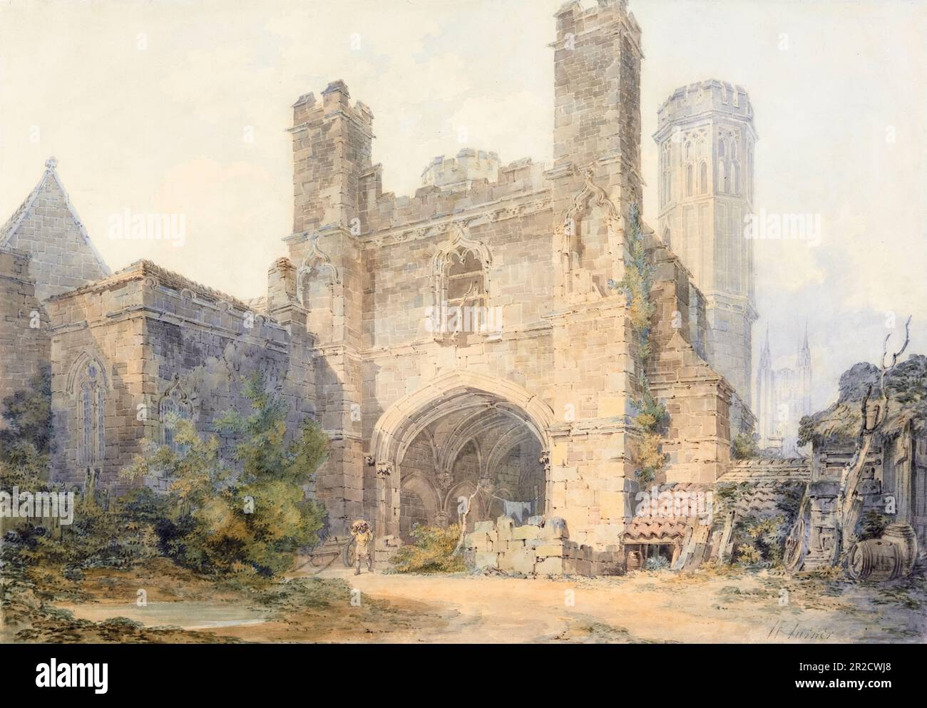St. Augustine's Gate, Canterbury, Gemälde von JMW Turner, ca. 1793 Stockfoto