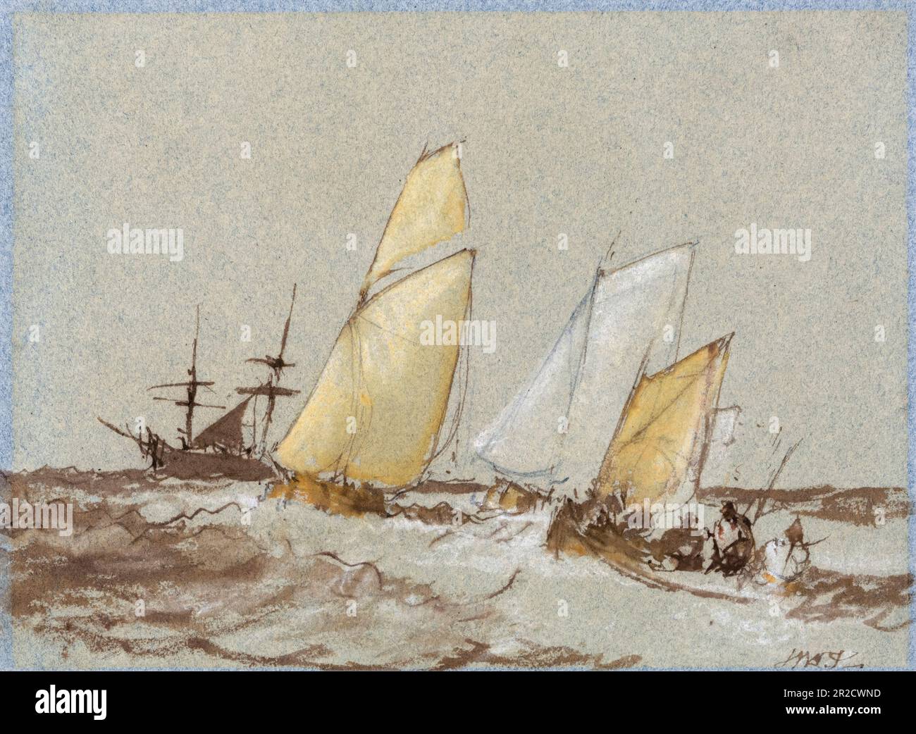 JMW Turner, Schifffahrt, Malerei 1828-1830 Stockfoto