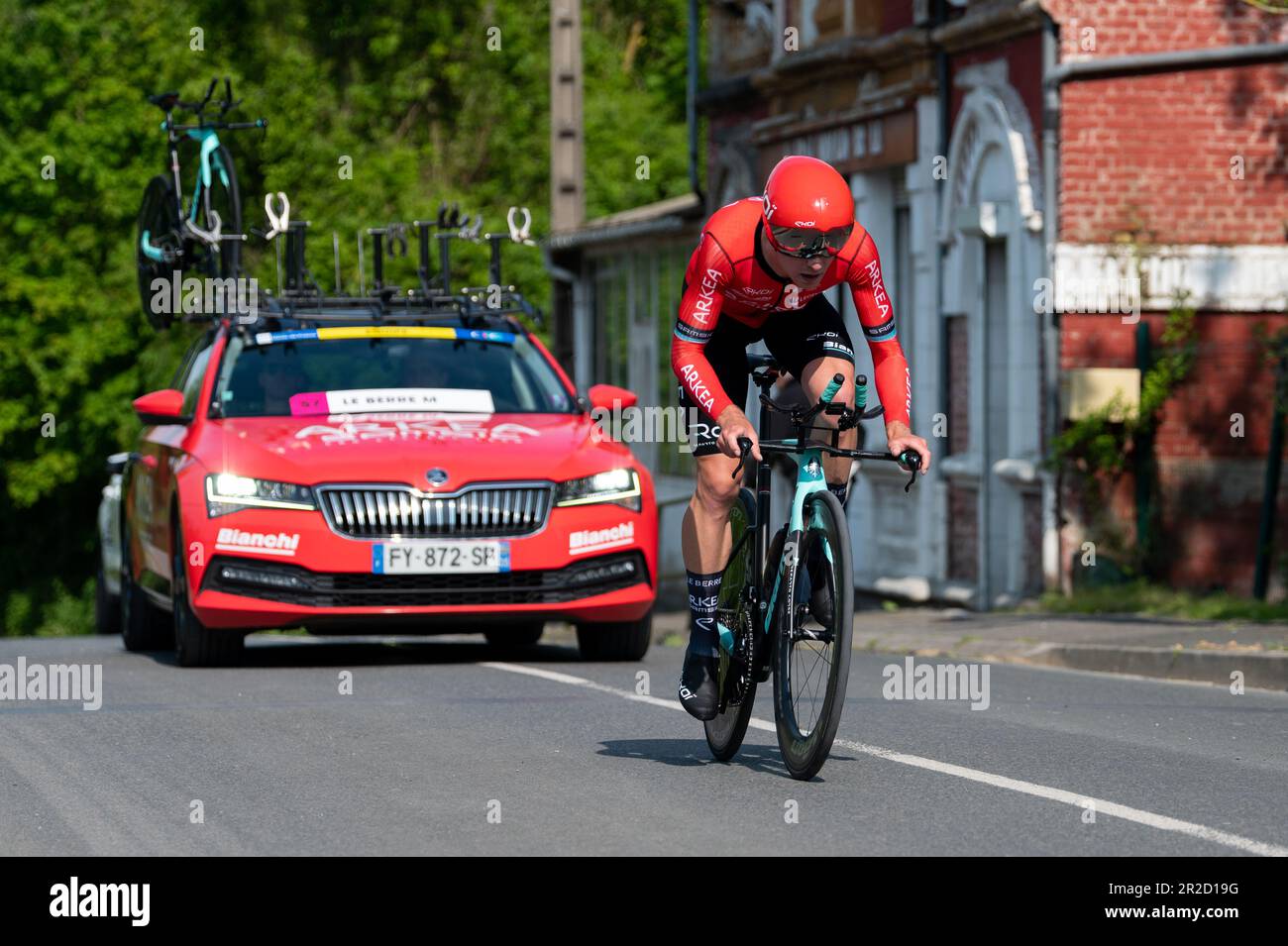 Mathis Le Berre im Zeitprozess beim Jours de Dunkerque GP des Hautes-de-France 4 Stockfoto