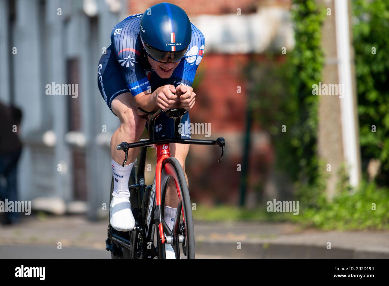 Paul Penhoet im Zeitversuch beim Jours de Dunkerque GP des Hautes-de-France 4 Stockfoto