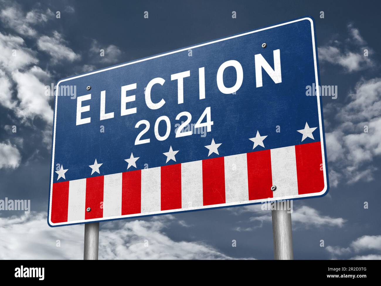 Präsidentschaftswahlen 2024 in den Vereinigten Staaten von Amerika Stockfoto