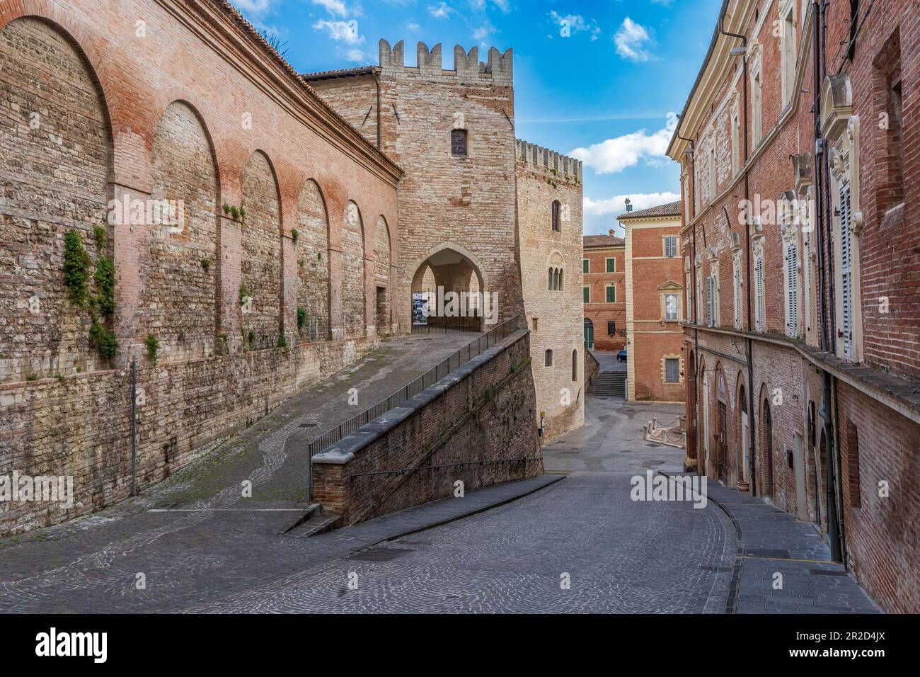 Fabriano, eine italienische Stadt der Renaissance Stockfoto