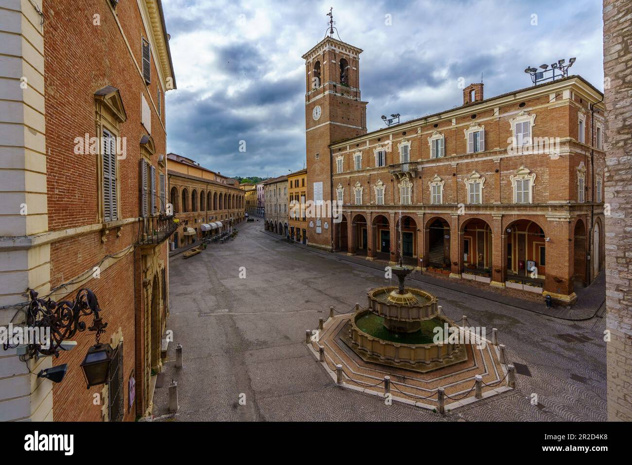 Fabriano, eine italienische Stadt der Renaissance Stockfoto