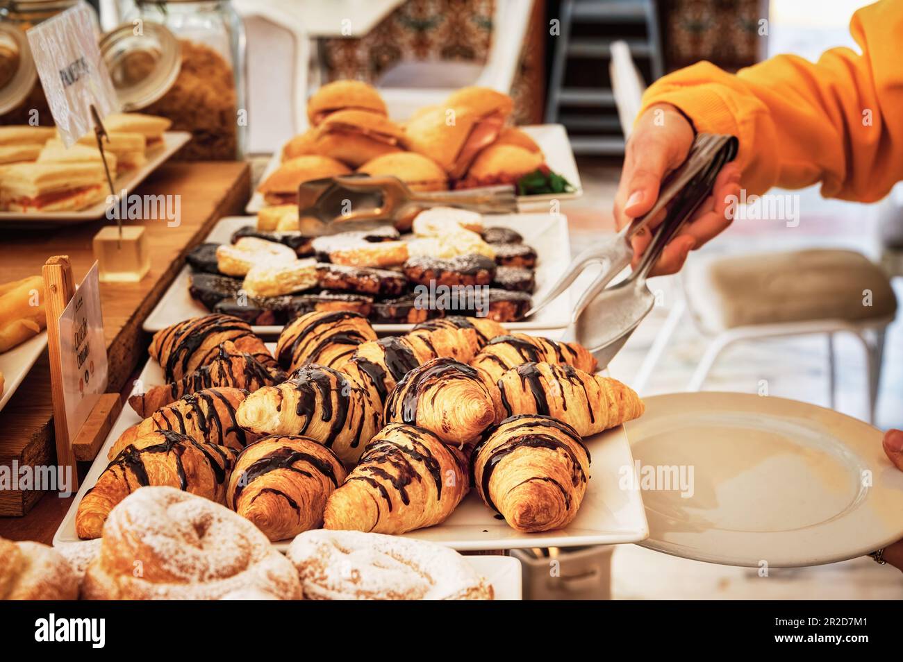 Küche Kulinarisches Buffet Dinner Catering Dining Speisekonzept. Stockfoto