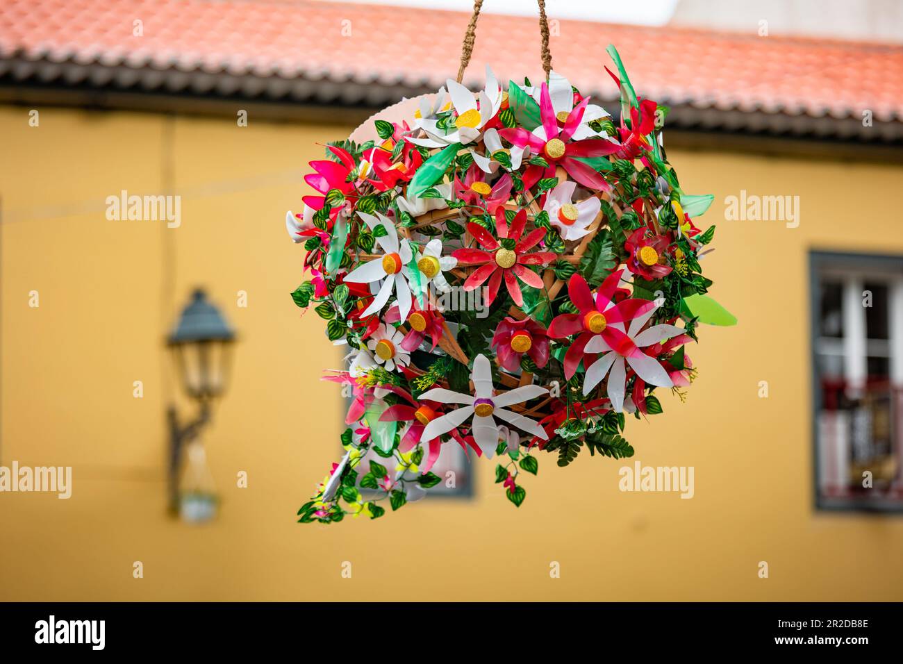Blumenfestival in Ribeira Grande, Insel São Miguel auf den Azoren. Stockfoto