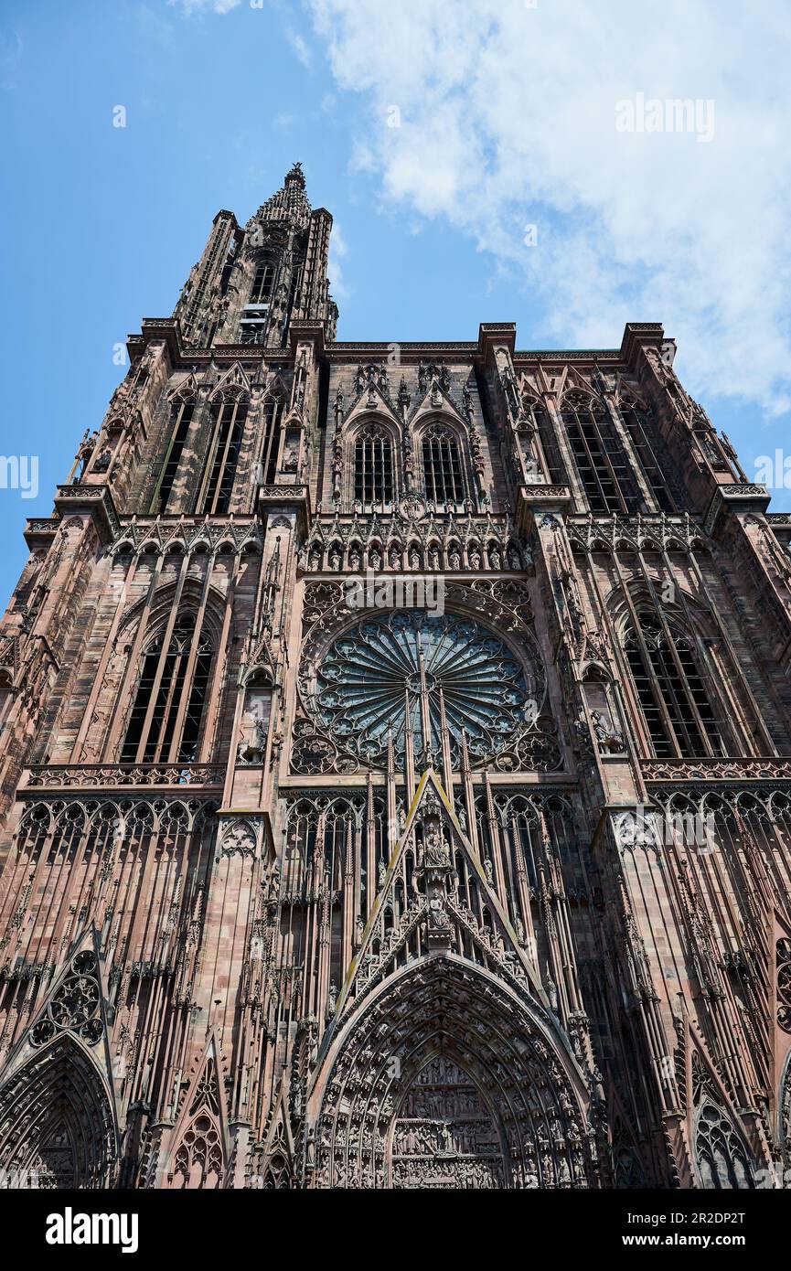 Die Kathedrale Notre Dame in Straßburg, Frankreich Stockfoto
