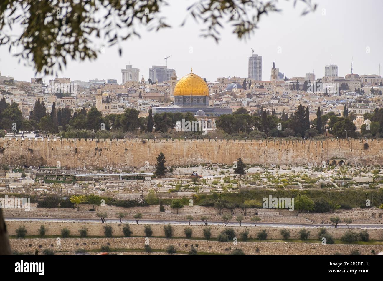 Panoramablick auf Jerusalem, Israel Stockfoto