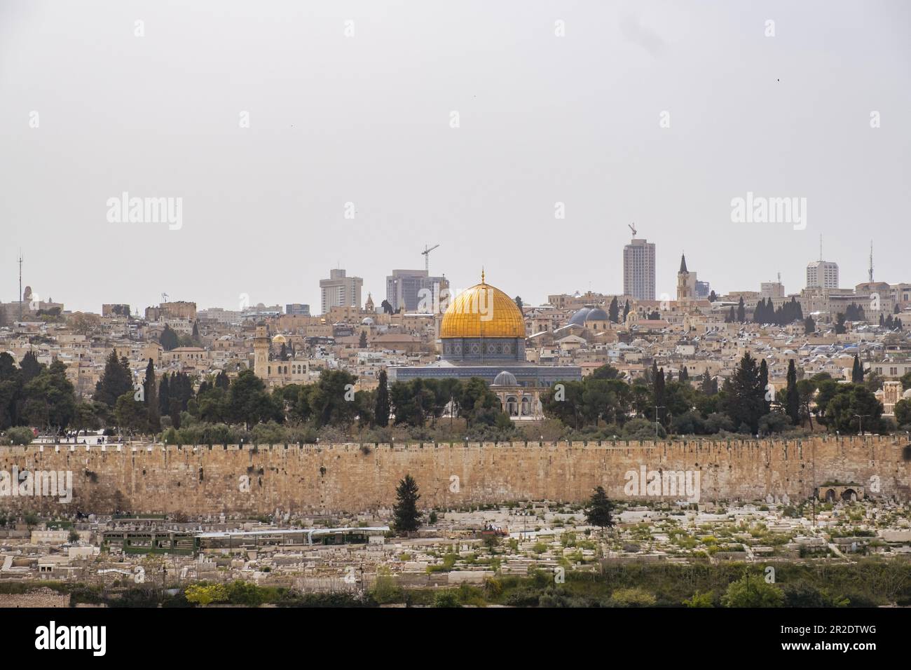 Panoramablick auf Jerusalem, Israel Stockfoto