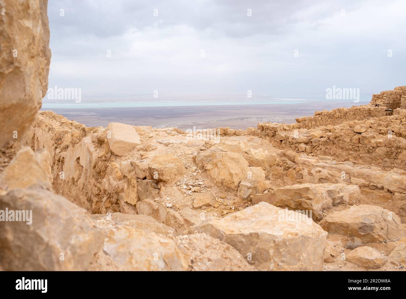 Judäische Wüste, Südbezirk, Israel - 10. April 2023. Stockfoto