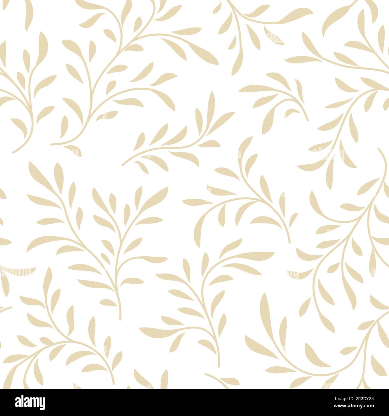 Abstraktes Blumenmuster. Ast mit Zierstruktur der Blätter. Blühender Sommergarten mit strukturiertem Blumenhintergrund Stock Vektor