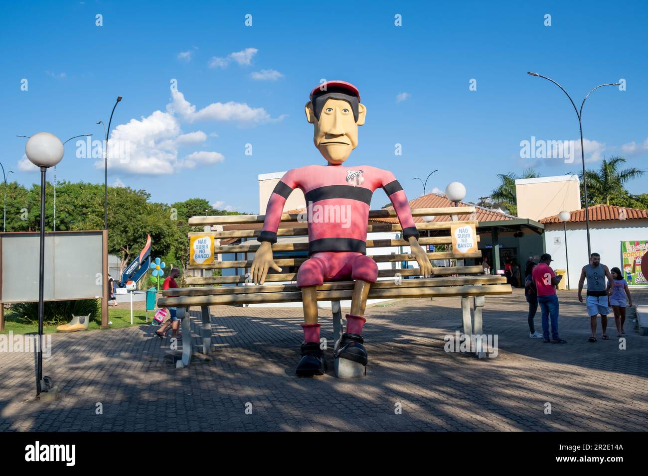 Itu, Sao Paulo, Brasilien 01. Mai 2023. Übertreibung. Das Ituano Supporter Monument Stockfoto