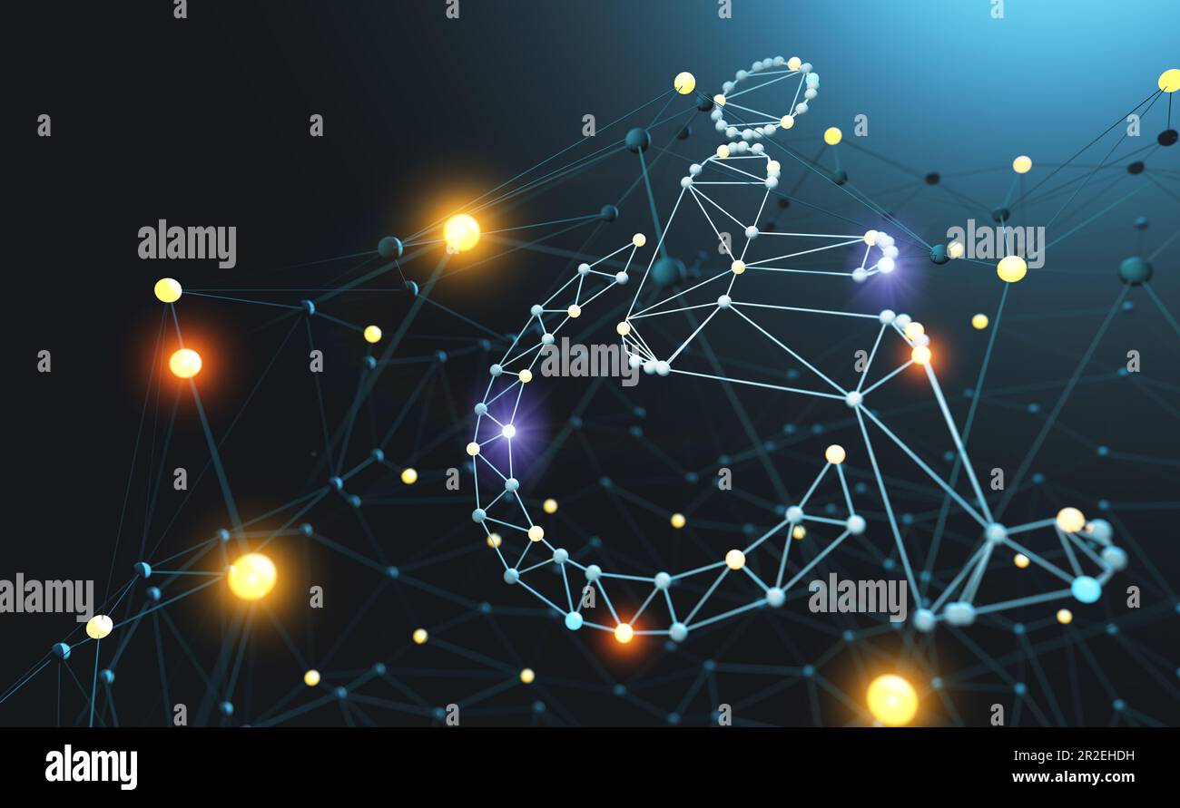 Konzept für barrierefreie Webinhalte mit Rollstuhlsymbol und Symbol. Technik für Behinderte. Technik für Behinderte. Netz- und Digitalgeschäft. Stockfoto