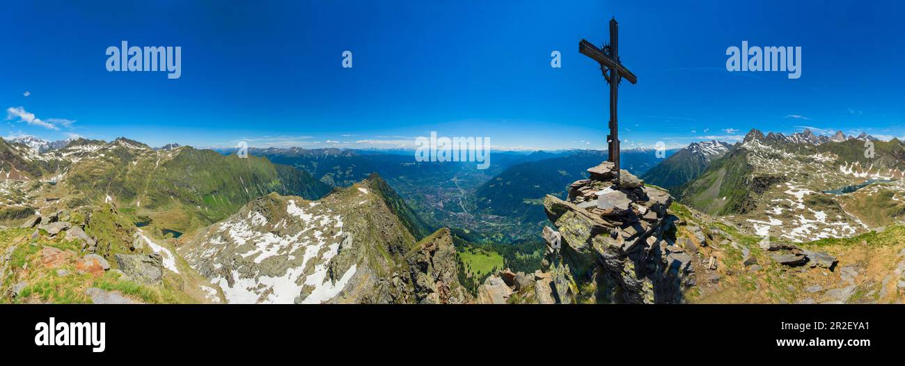 Rötlspitz in der Texelgruppe, Dorf Tirol, Südtirol, Italien Stockfoto