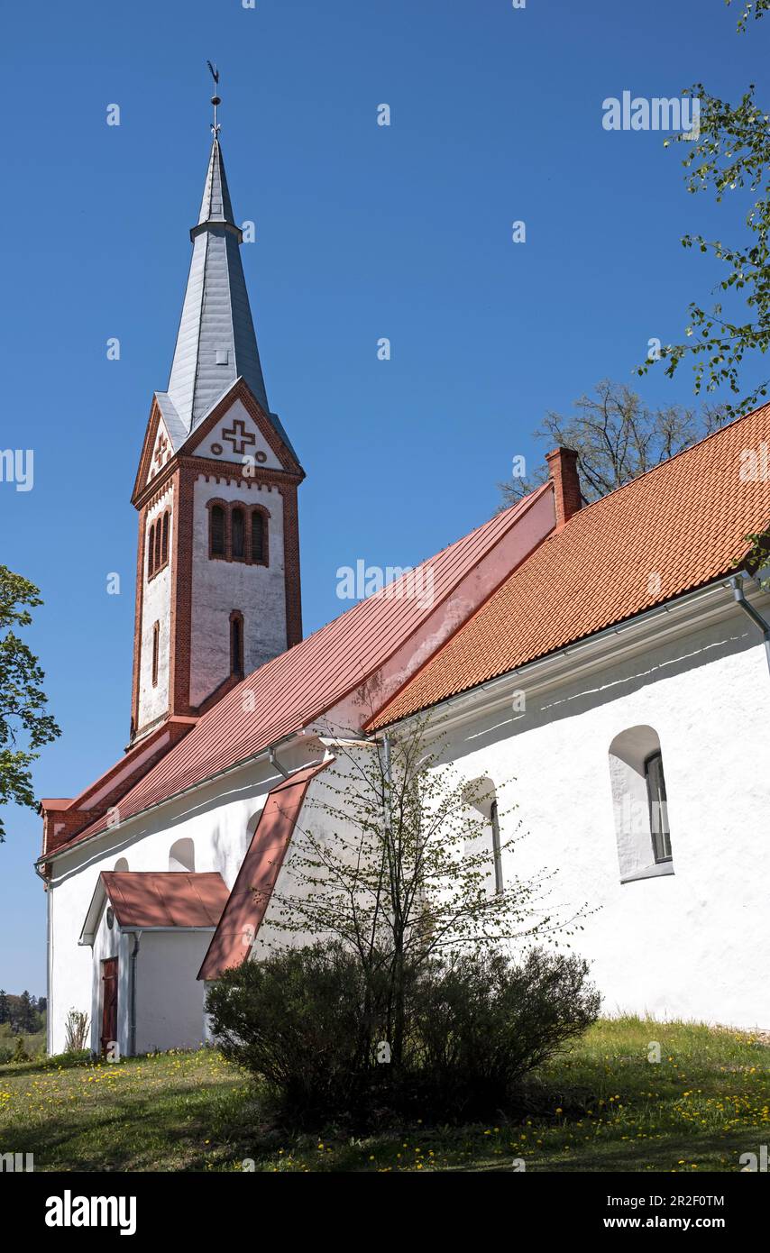 Evangelische Lutherische Kirche Krimuldas, Sigulda, Lettland Stockfoto