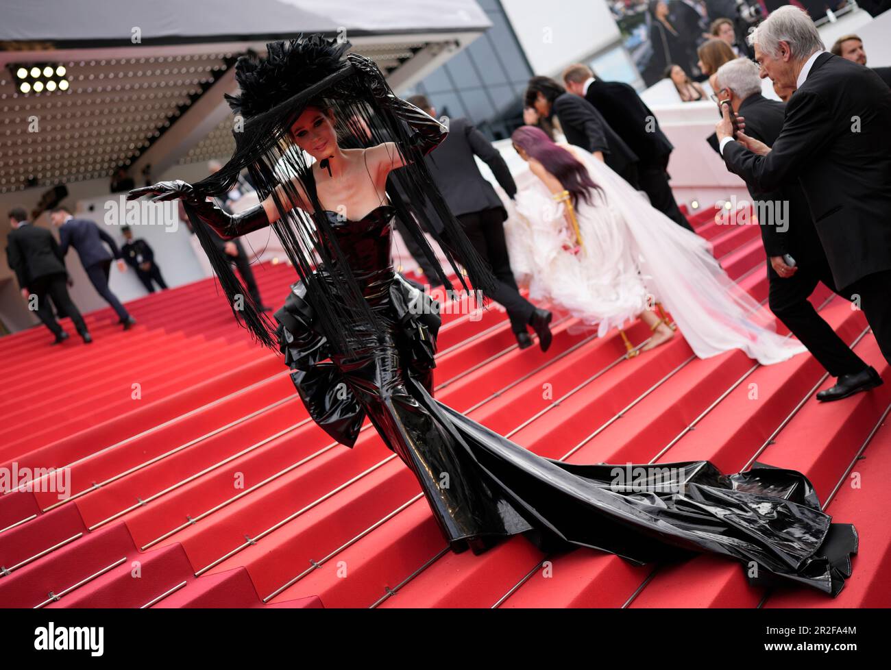 Polli Cannabis poses for photographers upon arrival at the premiere of