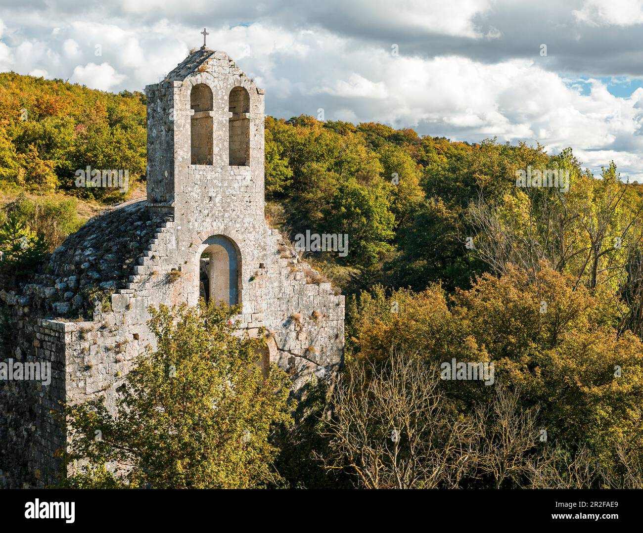 Altes Priory d'Aleyrac-Kloster, Drome, Frankreich Stockfoto