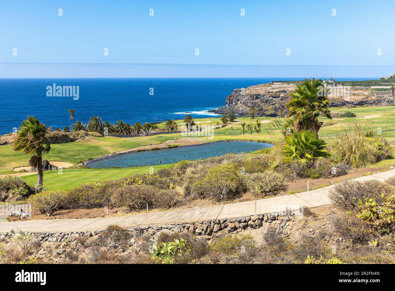 Buenavista Golf Club, Nordwest-Teneriffa, Spanien Stockfoto