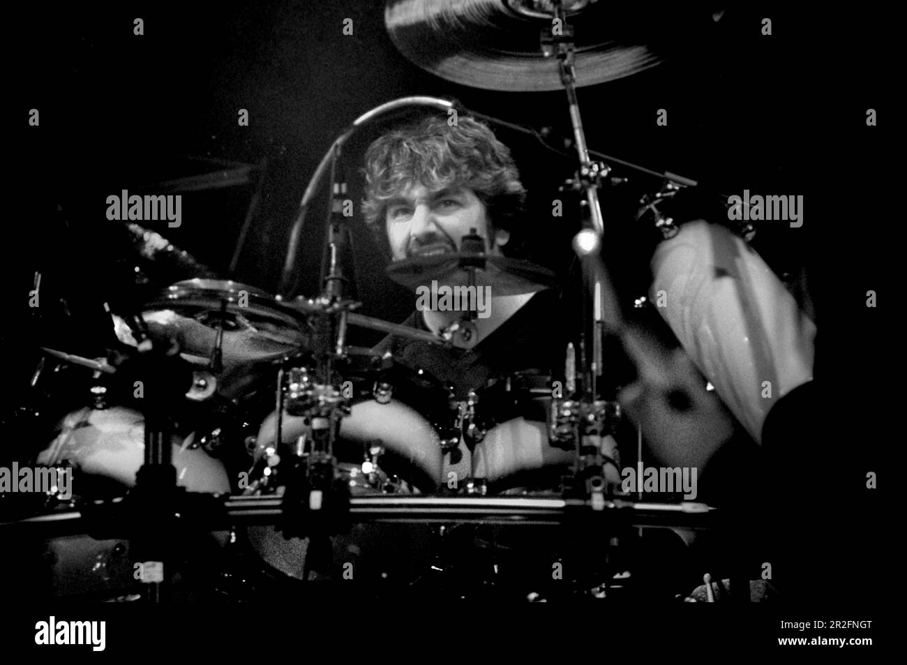 Mailand Italien 1999-11-19 : Mike Portnoy Drummer of Dream Theater Live-Konzert im Forum Assago Stockfoto