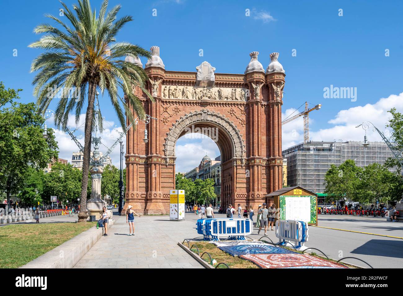 Arc de Triomf, Arc de Triomphe, Barcelona, Katalonien, Spanien Stockfoto