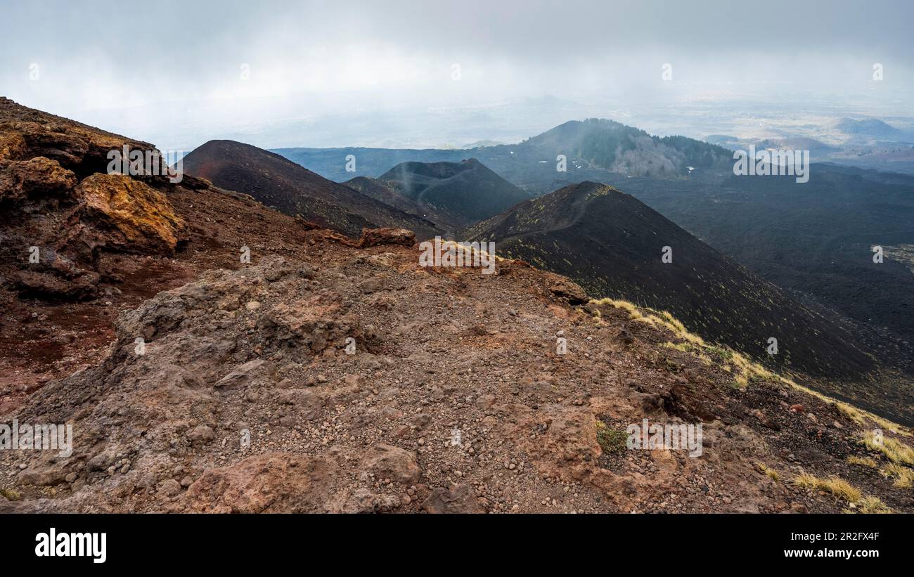 Vulkanlandschaft Ätna, Sizilien, Italien Stockfoto