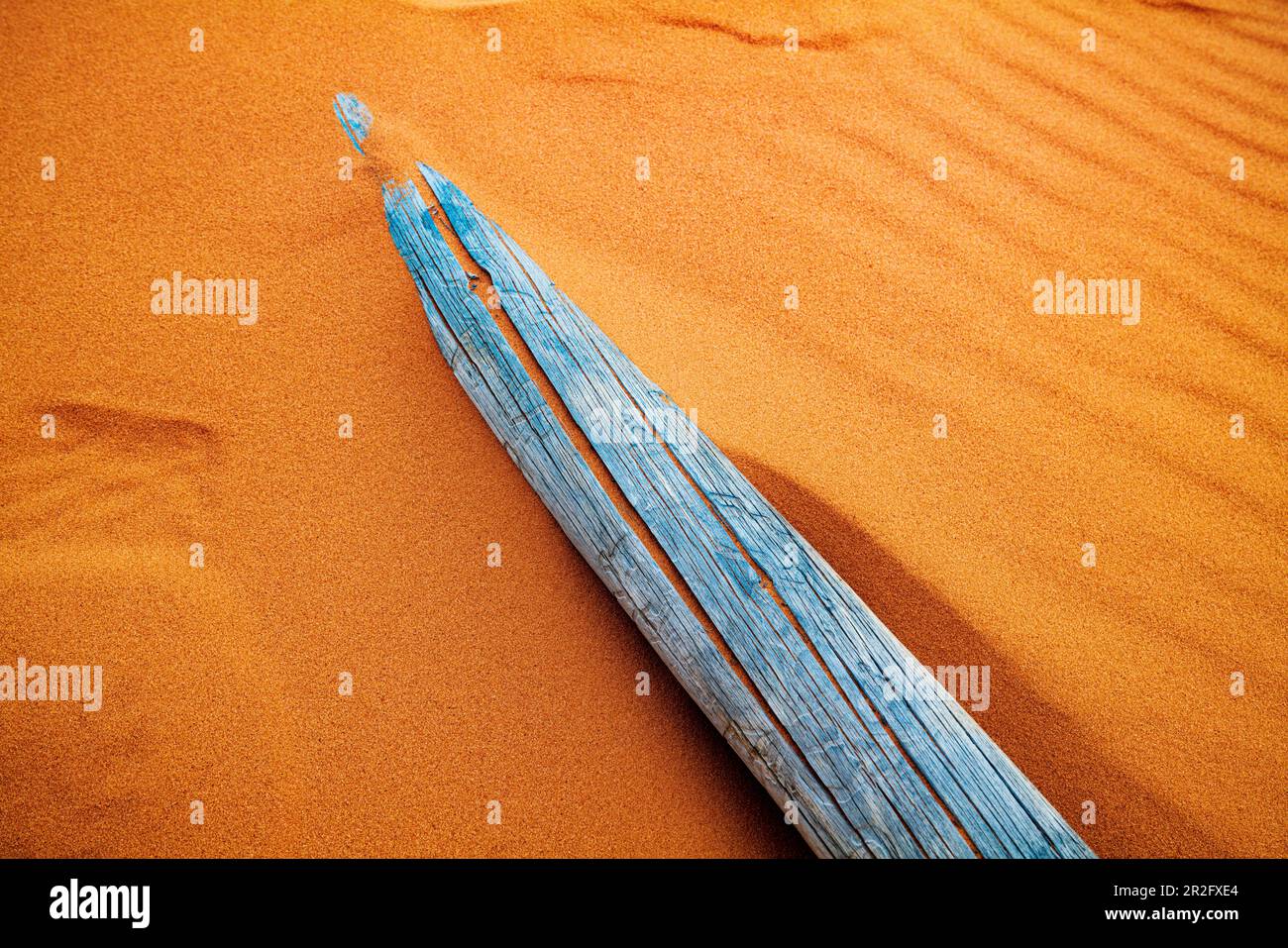 Verwitterter Wermut-Ranch-Zaun; Coral Pink Sand Dunes State Park; Utah; USA Stockfoto