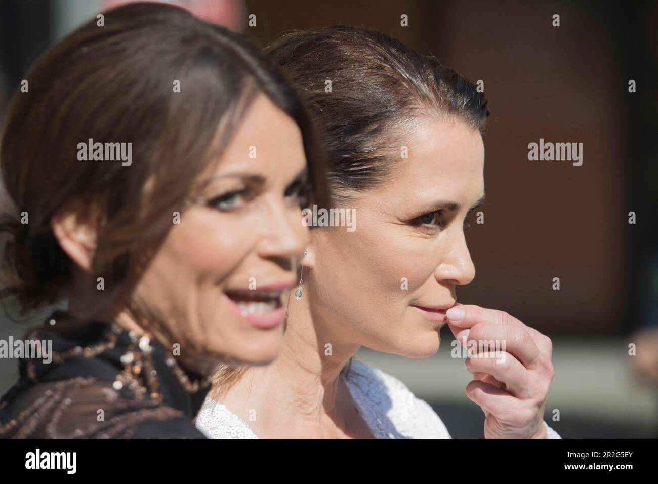 Schauspielerschwestern GERiT und Anja Kling, Deutscher Filmpreis Lola 2023, Berlin, Deutschland Stockfoto