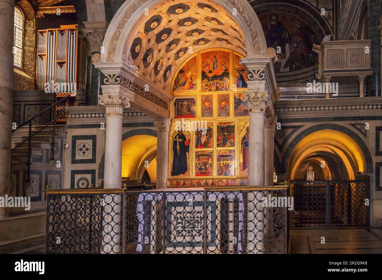 Kirche San Miniato al Monte, Florenz, Toskana, Italien, Europa Stockfoto