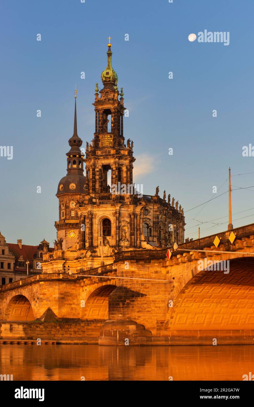 Katholische Hofkirche, Dresden, Freistaat Sachsen, Deutschland, Europa Stockfoto
