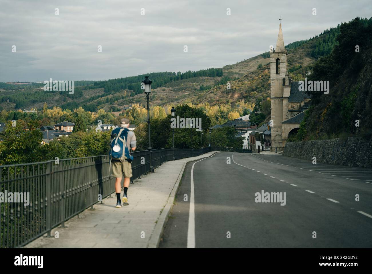 Molinaseca ist ein Dorf und eine Gemeinde in der Region El Bierzo, Leon, Spanien - Mai 2023. Hochwertiges Foto Stockfoto