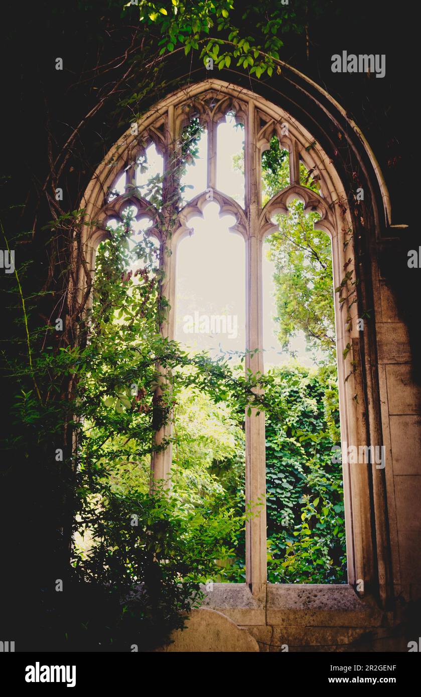 Christopher Wren's St. Dunstan im East Church Garden in der City of London Stockfoto