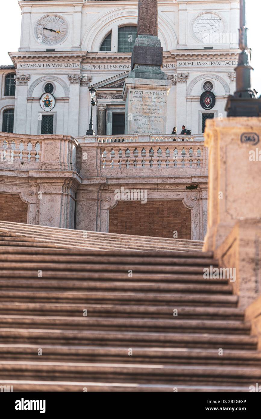 Menschen auf der Spanischen Treppe, Rom, Latium, Italien, Europa Stockfoto